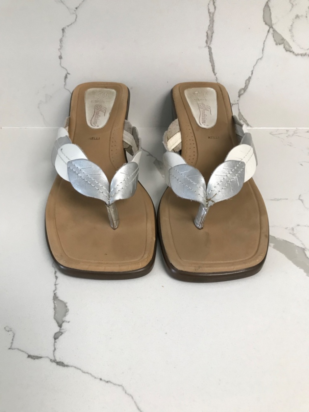 Tradition Women’s Leather Sandals “Kelli” Wedge US 8 - Picture 2 of 7